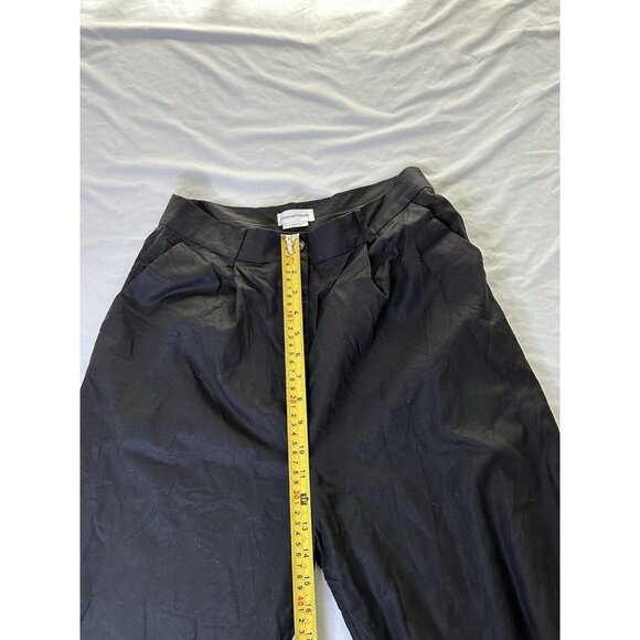 Lovers and Friends x Emily Gemma Wide Leg Jackie Pants in Black Linen Blend Long - Picture 6 of 9